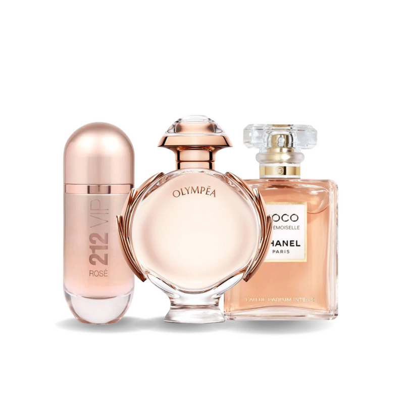 Carolina Herrera Set 3 Parfumuri | 212 VIP ROSÉ, OLYMPÉA, COCO MADEMOISELLE 100 ml