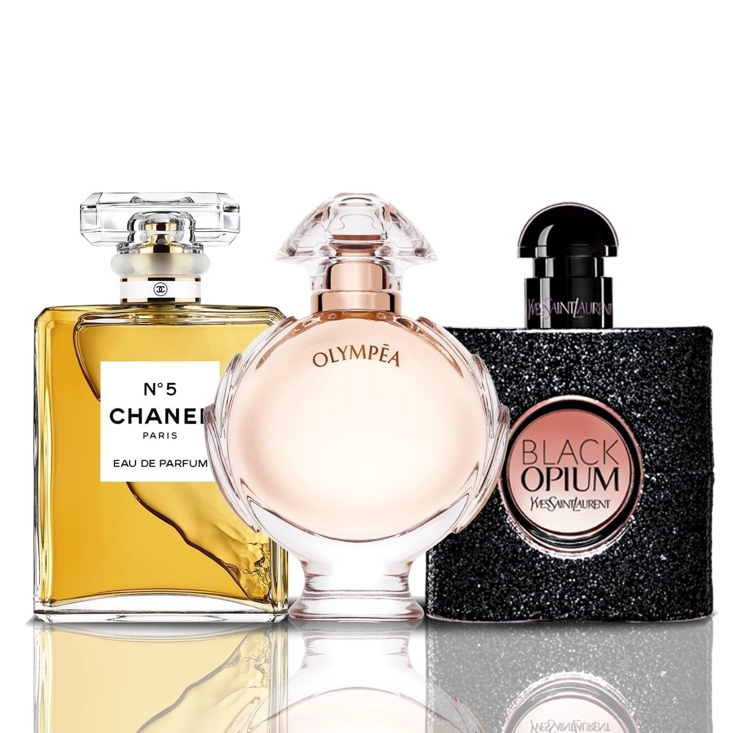 Chanel Set 3 Parfumuri | Black Opium + Chanel N°5 + Olympea 100 ml